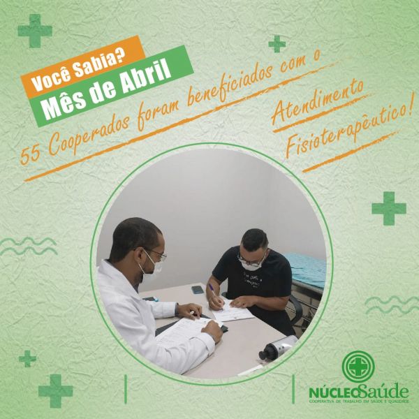 Atendimentos Fisioterapêuticos - Abril