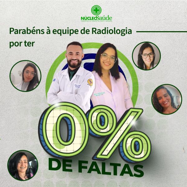 Cooperados da área de Radiologia têm 0% de faltas